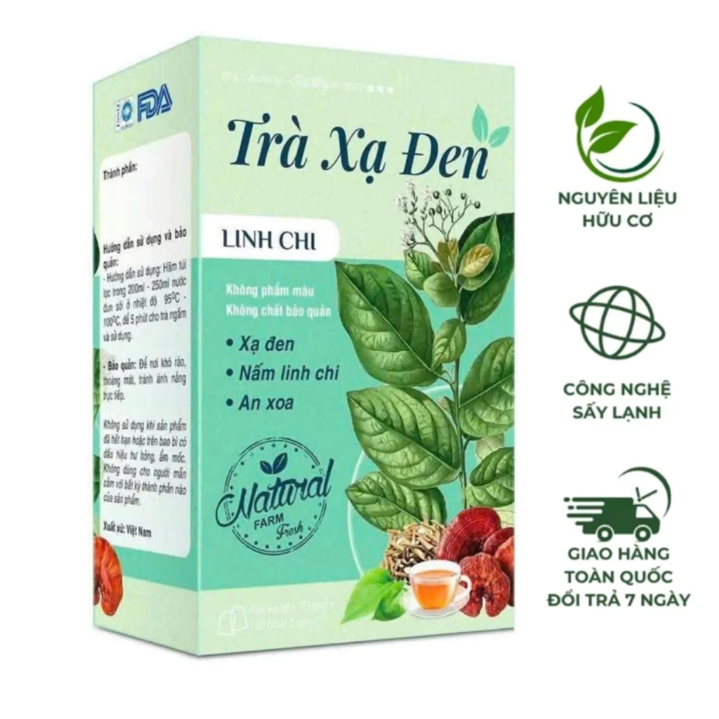 Trà xạ đen linh chi